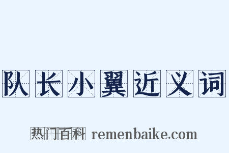 队长小翼近义词是什么意思的图片